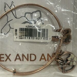 Alex and Ani Rose Gold Charm Bracelet